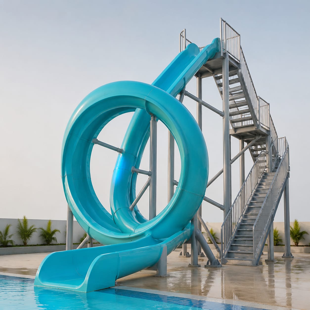 FRP-Aqua-Loop-Wasserrutsche